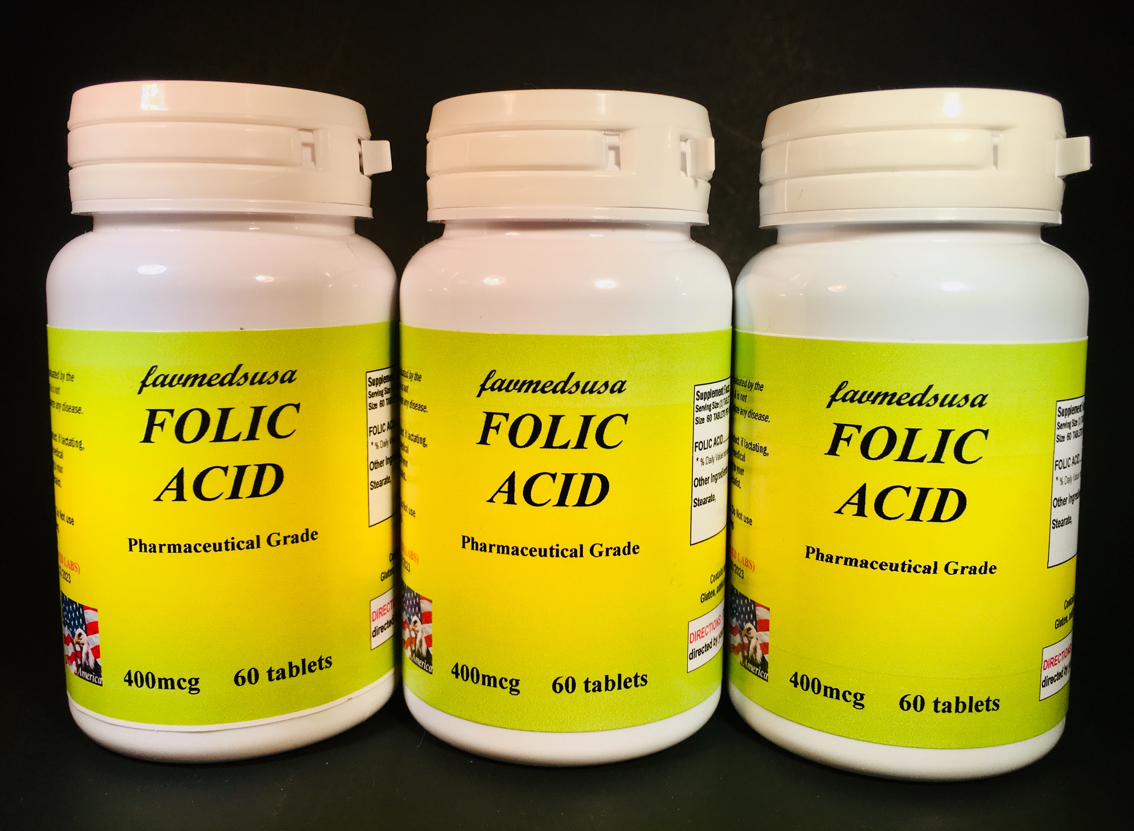 Folic Acid - 180 (3x60) Tablets